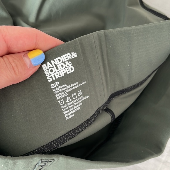 Bandier & Solid & Striped Set (olive color) - Picture 7 of 12